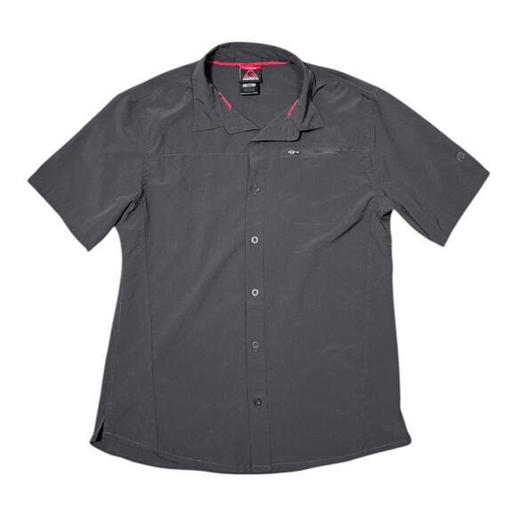 Gerry Mens Renegade Button-up Field Shirt in Dark Gray - Size Medium - Picture 1 of 4